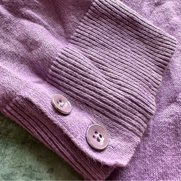 Gap Light Purple Button Up Sweater Cardigan - Picture 2 of 7